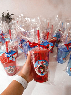 10 copos twister 400ml lembrancinhas festa infantil ( temas)