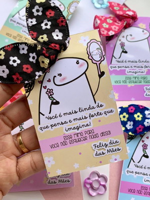 Tag com xuxinha personalizada tema dia das mães