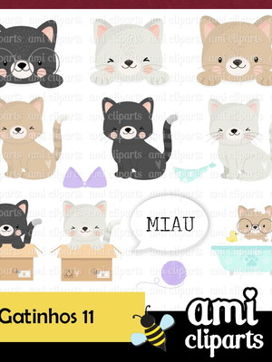 Kit digital gatinhos #11