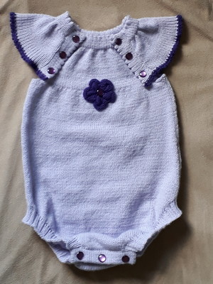 Body de tricô para bebês