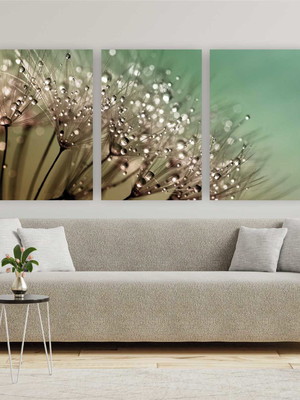 Quadro tela canvas trio orvalho 63x42cm sem moldura