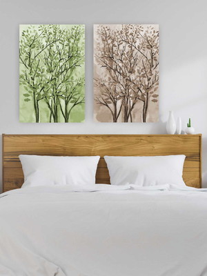 Quadro canvas composição duplo composê 2 95x63 sem moldura