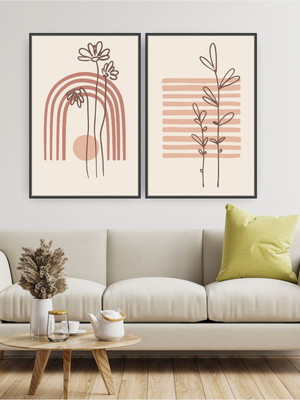 Quadro canvas composição duplo deli 1 120x80 com moldura