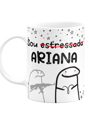 Caneca flork bento cake signos ariana aries xícara flork