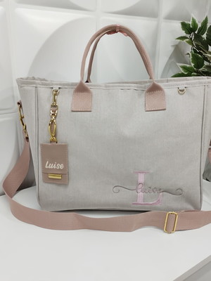 Bolsa maternidade luxo com chaveiro bridão