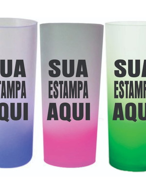 Copo degradê - long drink personalizado