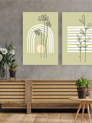 Quadro canvas composição duplo deli 2 95x63 sem moldura