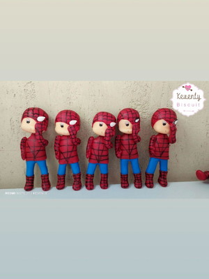 Apliques homem aranha em biscuit
