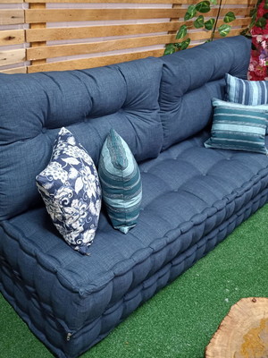 Futon turco duplo com 2 encosto pronta entrega