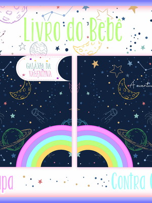Galáxia menina - livro e caderneta do bebê nº - 251