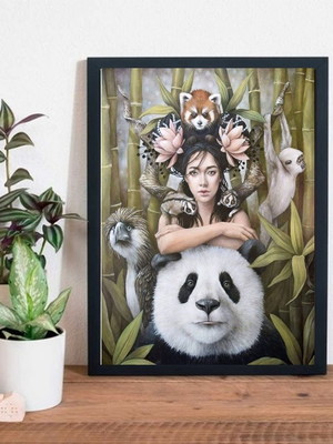 Quadro oriental sagrado feminino