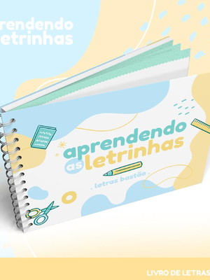 Caderno de caligrafia - letra bastão