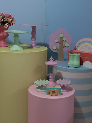 Kit decoração de festa arco-íris candy colors