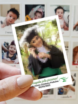 Polaroid imã de geladeira formatura enfermagem