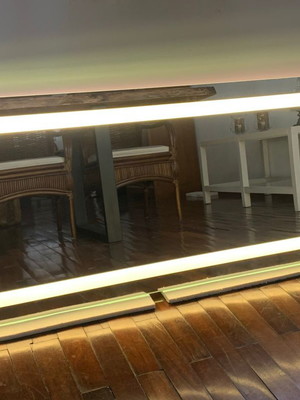 Espelho retangular com iluminação de led - 185 cm x 90 cm