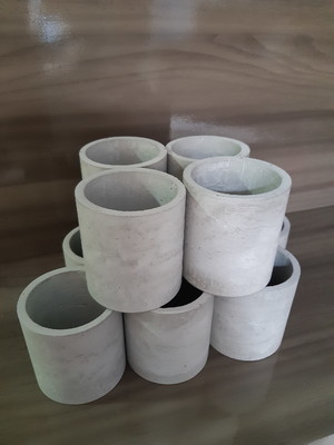 Vasinhos de cimento kit com 10 peças artesanais
