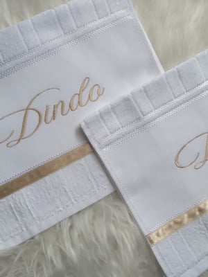 Toalhas para padrinhos de batizado