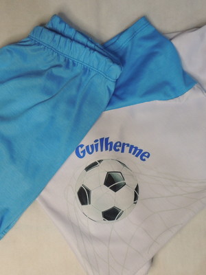 Pijama futebol menino azul