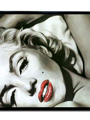 Quadro marilyn monroe batom vermelho