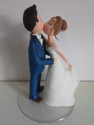 Topo de bolo noivinhos de casamento personalizados