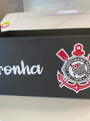 Caixa/cesta cartonada c/alças do seu time preferido