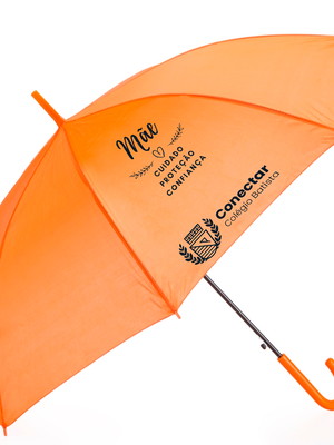 Guarda-chuva laranja personalizado