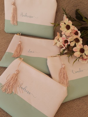 Necessaire slim com tassel