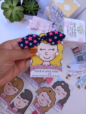 Tag mamães de todas as cores brinco com elástico lenço