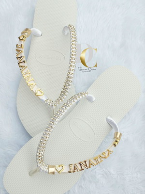 Havaianas personalizadas com nome