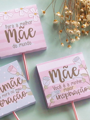Capa para pirulito- dia das mães