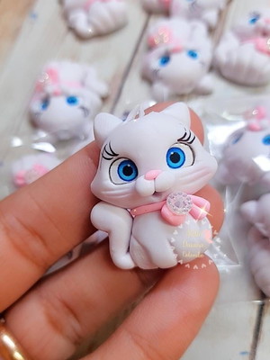 Aplique gatinha biscuit