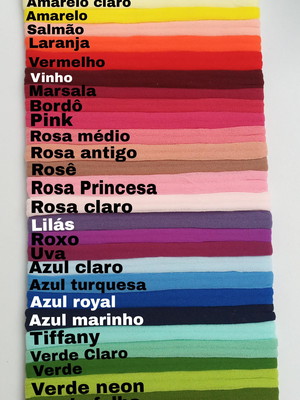 Faixa fina 27 un cores sortidas