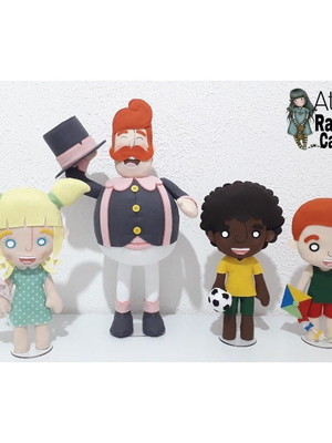 Personagens do mundo bita em feltro 2