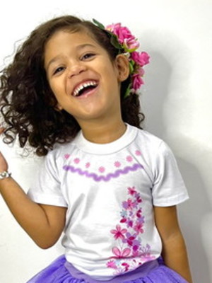 Blusa infantil ou adulto - encanto 3 (isabela)