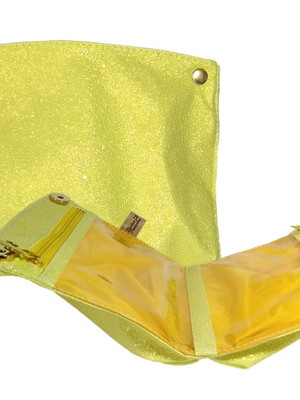Necessaire para maquiagem amarelo
