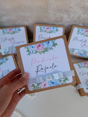 Arquivo de corte caixinha com manual de padrinhos