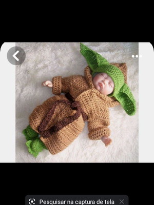 Conjunto mestre yoda newborn ate 12 meses