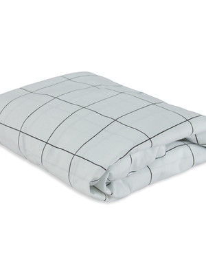 Lençol avulso com elástico para solteiro - grid