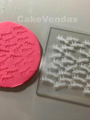 Placa acrílico marcador textura nome minnie 6cm
