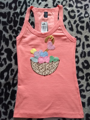 Camiseta regata com bordado em patch apliqué