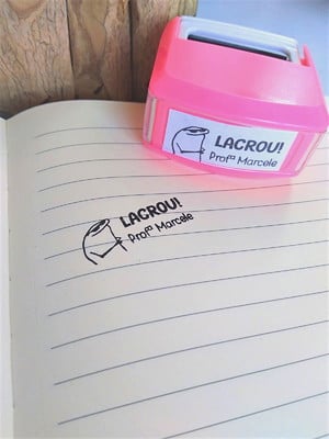 Kit 3 carimbos para professores - memes/ flork