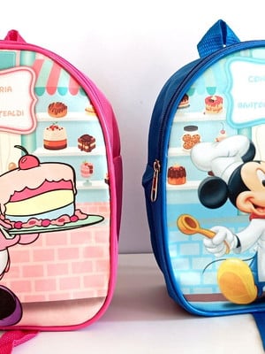 Mochila personalizada confeitaria mickey minnie
