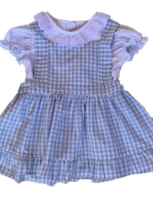 Fantasia infantil conjunto magico de oz dorothy - 2 peças