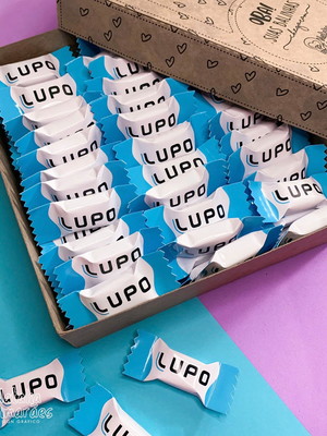 100 balas personalizadas com logo clientes
