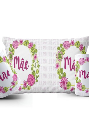 Kit caneca e almofada dia das mães 42