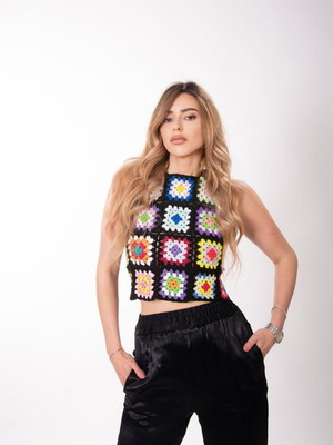Blusa de crochê
