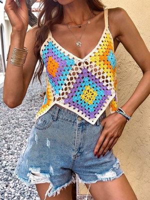 Blusa / cropped crochê