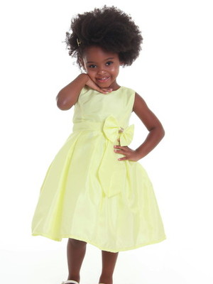Vestido infantil amarelo