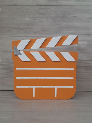 Claquete decorativa de mesa - mdf