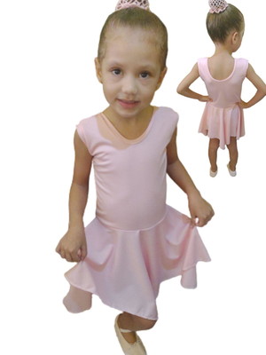 Collant infantil ballet com saia